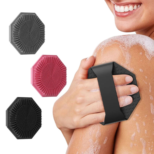 1pc Silicone Bath Brush For Men and Women, Back Rub, Body Wash