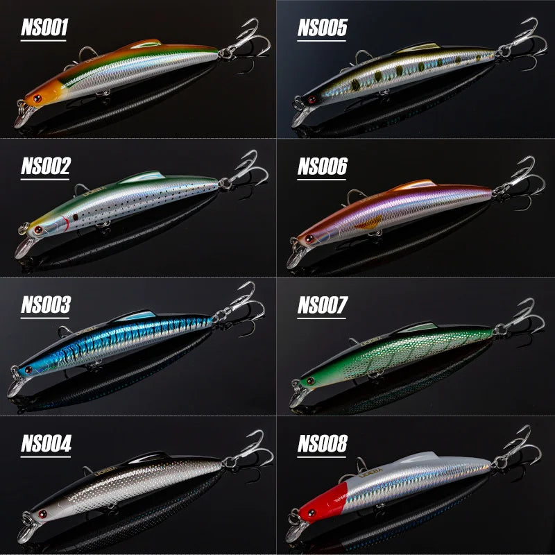 NOEBY Sinking Minnow Fishing Lure 140mm 35g 160mm 60g Suspending Sinking Wobbler Artificial Hard Bait for Pike Tuna Fishing Lure