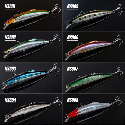 NOEBY Sinking Minnow Fishing Lure 140mm 35g 160mm 60g Suspending Sinking Wobbler Artificial Hard Bait for Pike Tuna Fishing Lure