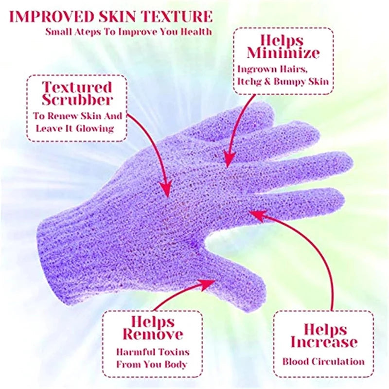 Five Fingers Bath Gloves Household Shower Towel Scrub Body Wash Children Home Supply Elastic Wipe Back Bathing Cleaning Gloves