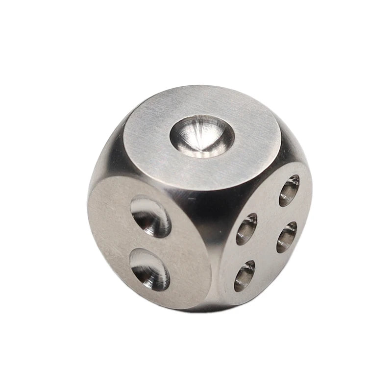 Titanium Alloy TC4 Solid Dice Traditional Creative EDC Dice Toy