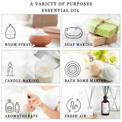 10ml with Dropper Coffee Sea Breeze Fragrance Oil for DIY Home Aroma Diffuser Musk Fresh Linen Baby Powder Magnolia Bubble Gum