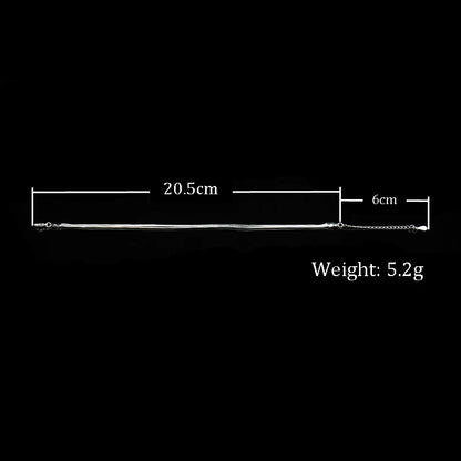 Hot Sale Sexy Beach Multilayer Snake Bones Anklets Foot Chain 925 Sterling Silver Foot Anklet Bracelet For Fashion Women Jewelry