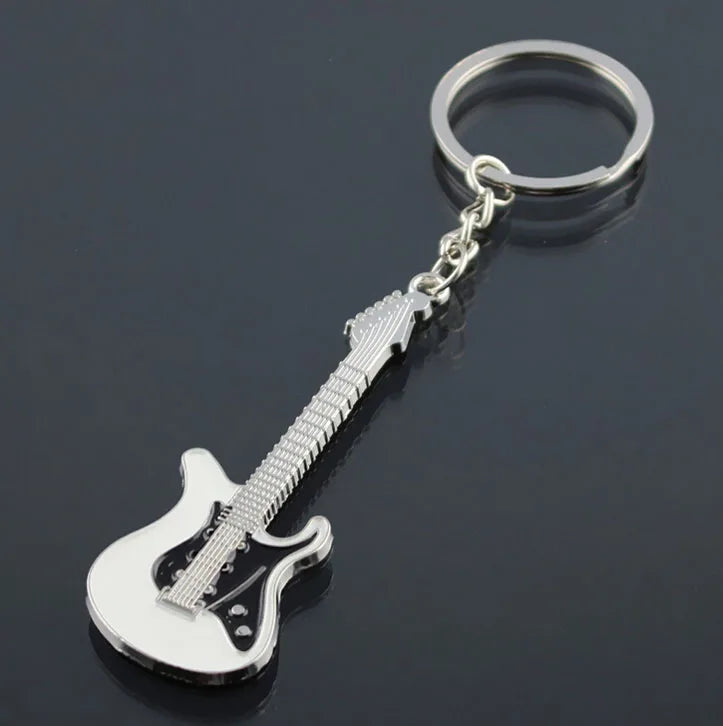 New Dice Key Chain Metal Personality Dice Poker Soccer Guitar  Model Alloy Keychain Gift Car Key Ring 17045