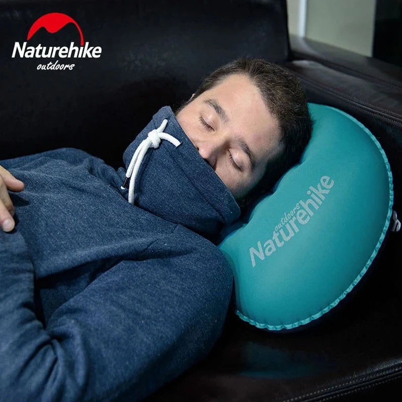 Naturehike Updated Inflatable Pillow Camping Air Pillow Ultralight Hiking Sleeping Pillow Outdoor Compressible NH Travel Pillow