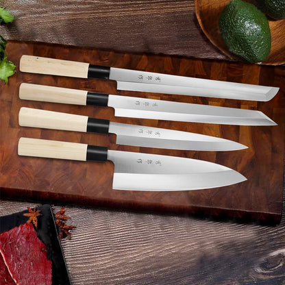 Chef Knife Set Japanese Sashimi Salmon Knife Fish Filleting Sushi Cutting Knives Cleaver Cooking Tools in Gift Box