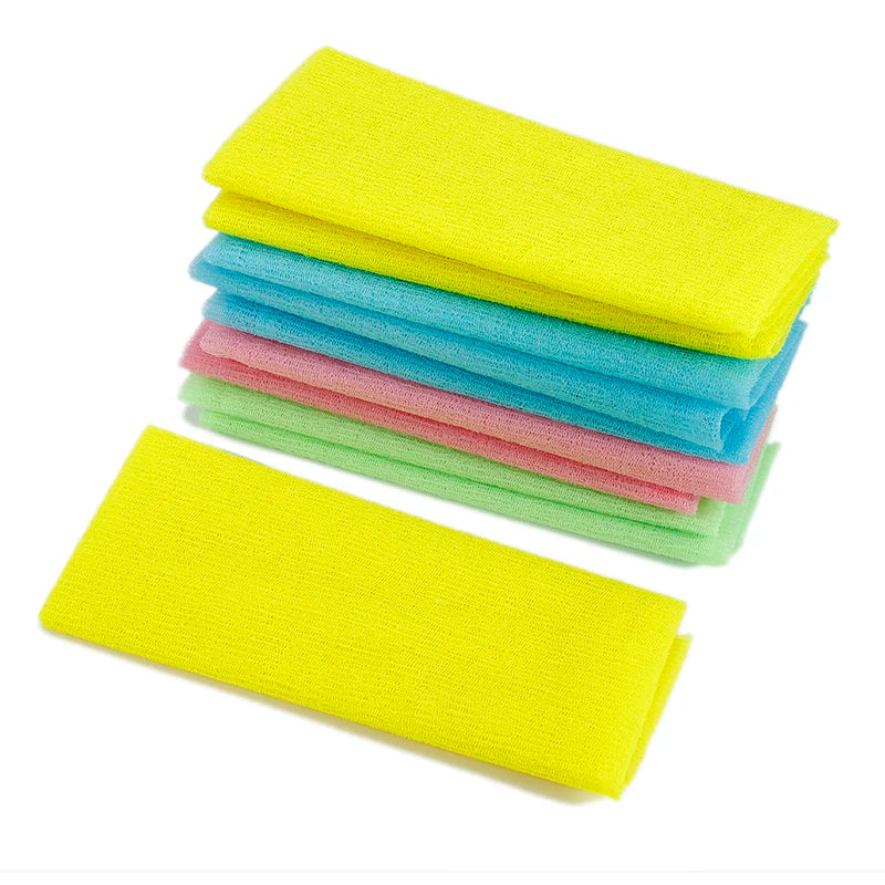 2pcs beauty skin exfoliating cloth washcloth japanese body wash towel nylon bath towel skin polishing towel  японская мочалка