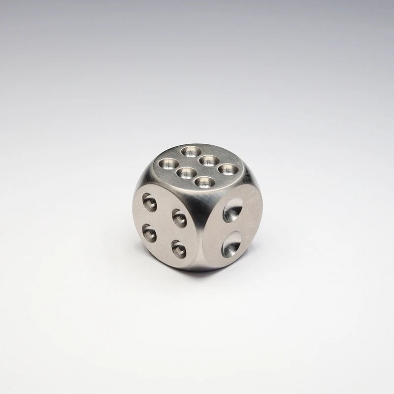 Titanium Alloy TC4 Solid Dice Traditional Creative EDC Dice Toy