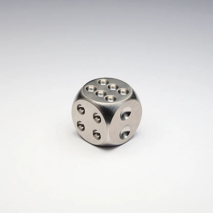 Titanium Alloy TC4 Solid Dice Traditional Creative EDC Dice Toy