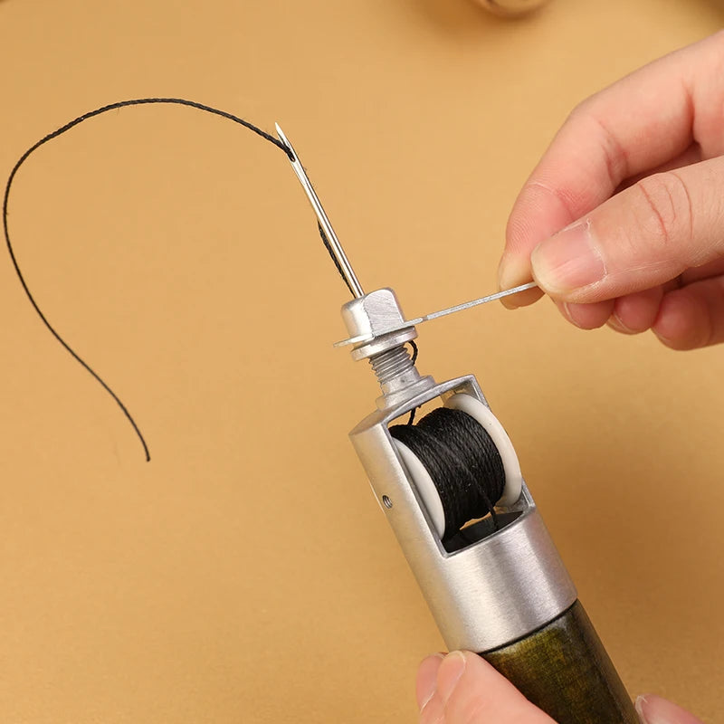 LMDZ Leather Sewing Awl Thread Kit Manual Sewing Machine Speedy Stitcher Leather Craft Stitching Shoemaker Canvas Repair Tool