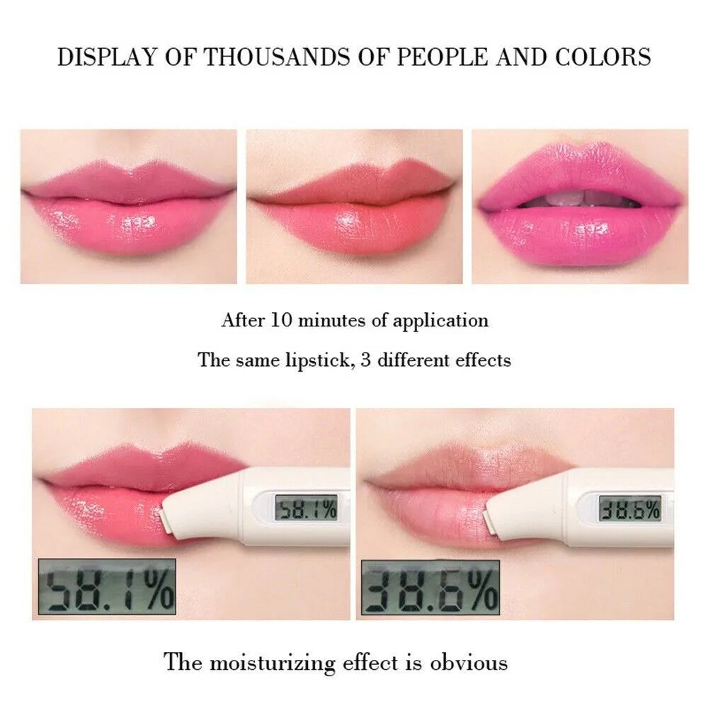 1 Pcs Aloe Vera Magic Lip Balm Color Change Natural Moisture Lipstick Temperature Nutritious Safe Ingredients Care Makeup Lips