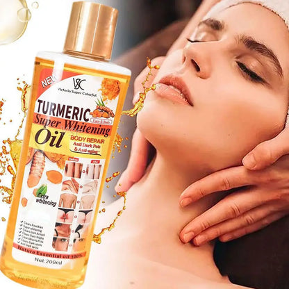 200ml Turmeric Dark Spot Remover Serum Oil Firming Lifting, Clear Skin Tone, Moisturizing, Pore Shrink,Skin Care Serum