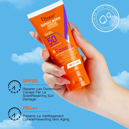 Disaar Facial Sunscreen SPF 50/60/90 UV Protective Sun Cream Moisturizing Skin Body Sunscreens Anti Sun Face Protection