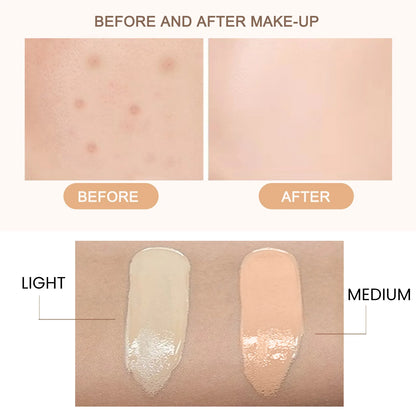 EELHOE Foundation CC Cream Waterproof Concealer Full Coverage Natural Oil-Control Whitening Cosmetics Long Lasting SPF 50 Makeup