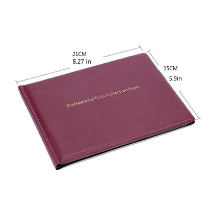 New 240/120 Pockets 10 Pages Money Book Coin Storage Album For Coins Holder Collection Books High Quality Royal Coin Collection