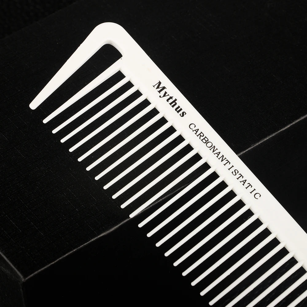 Mythus 7Pcs Barber Comb Haircut Professional Hairdressing Styling Comb Set Salon Hair Care Styling Tool Carbon Fiber Comb Set