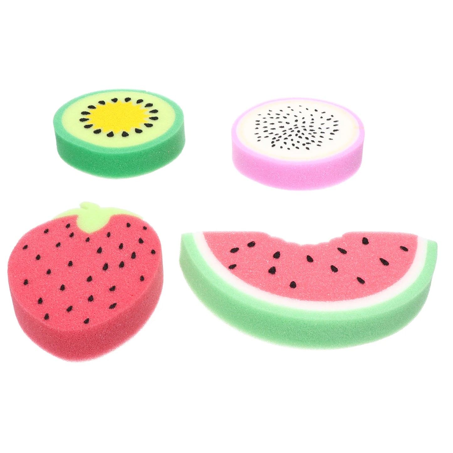 4 Pcs Kids Newborn Bathtub Lovely Baby Shower Gel Head Kids Scrubbers Shaped Miss Childrens Bushing