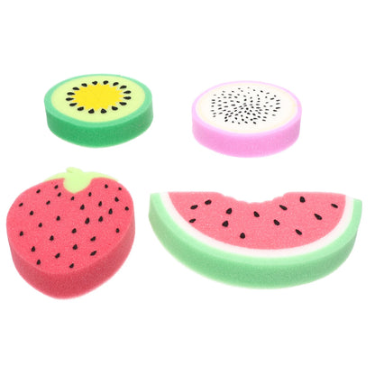 4 Pcs Kids Newborn Bathtub Lovely Baby Shower Gel Head Kids Scrubbers Shaped Miss Childrens Bushing