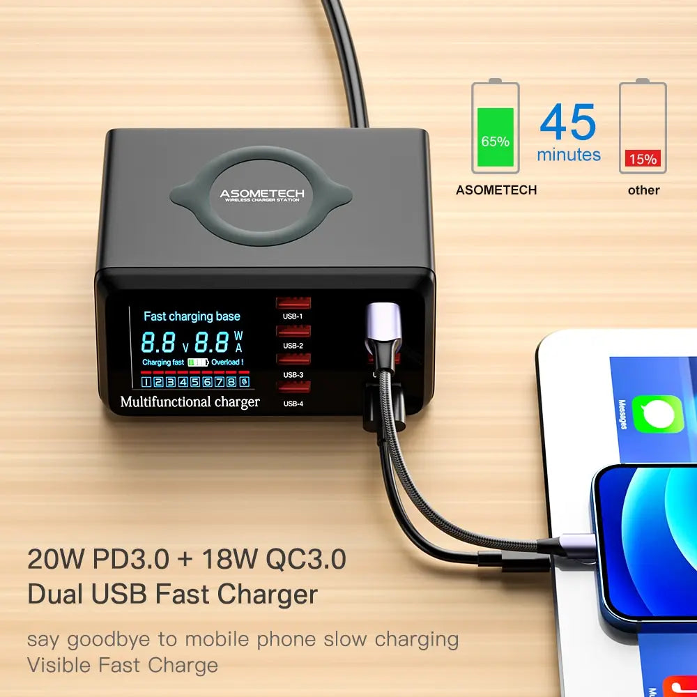 100W 8 Ports USB Charger Station | Grace Galeria