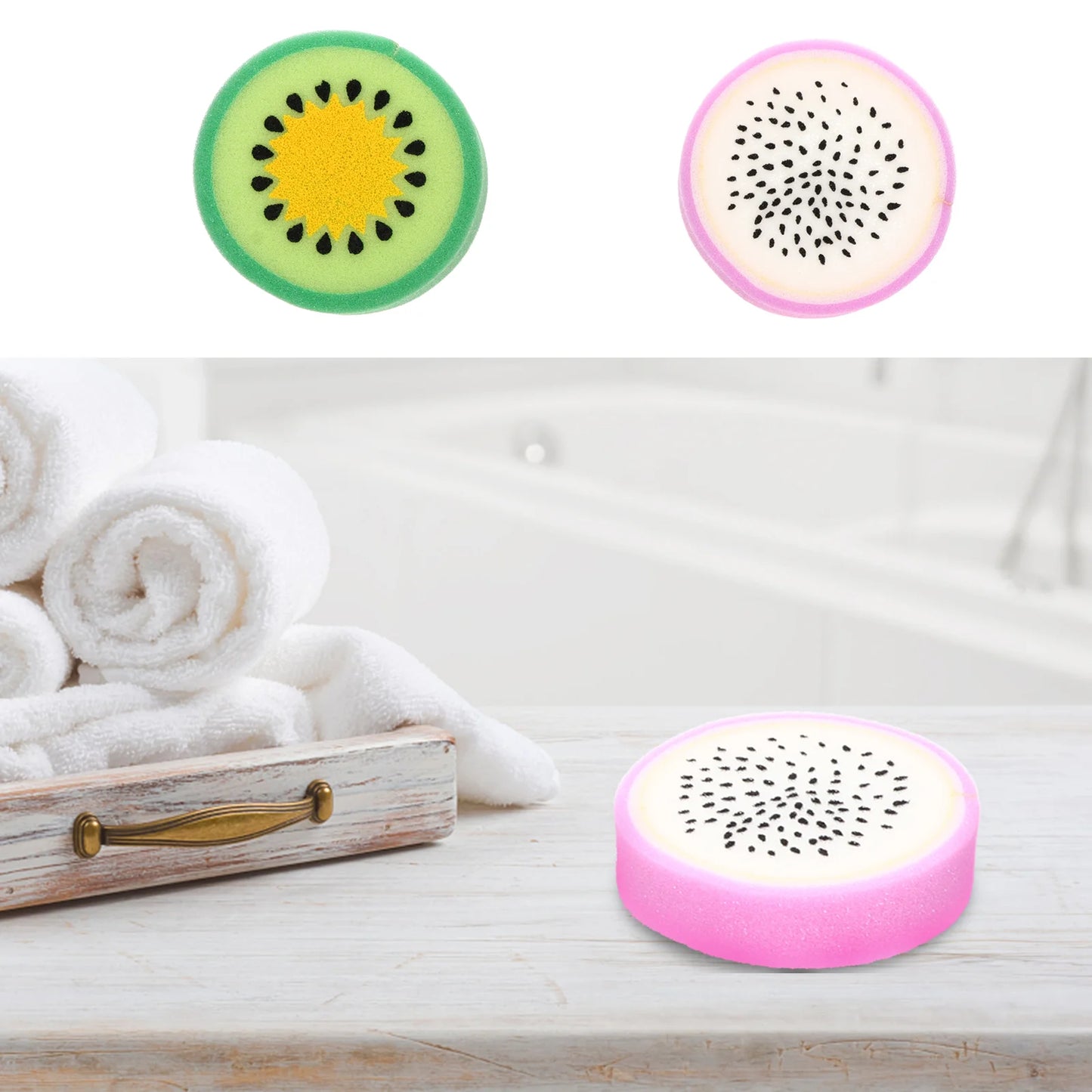 4 Pcs Kids Newborn Bathtub Lovely Baby Shower Gel Head Kids Scrubbers Shaped Miss Childrens Bushing