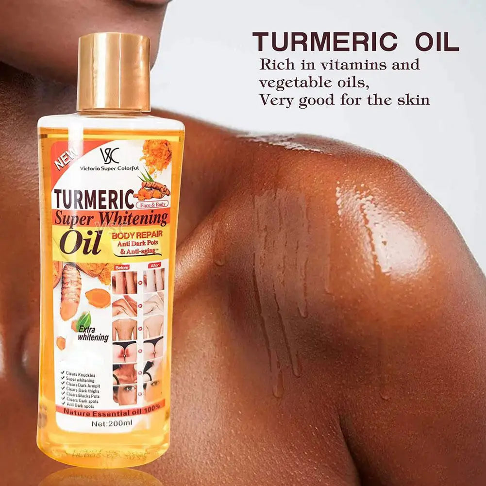 200ml Turmeric Dark Spot Remover Serum Oil Firming Lifting, Clear Skin Tone, Moisturizing, Pore Shrink,Skin Care Serum