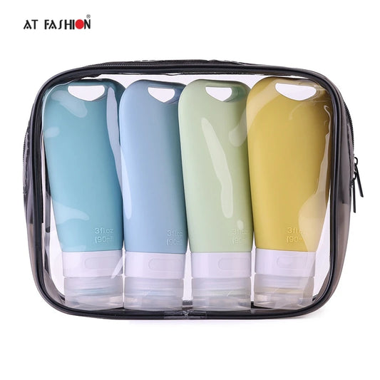 1/3/4Pcs 90ml Travel Portable Silicone Set | Grace Galeria