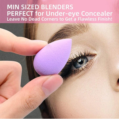 6Pcs Mini Makeup Sponge Powder Puff Beauty Sponge for Makeup Concealer Liquid Foundation Face Cosmetic Puff Make Up Sponge