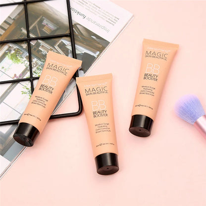 BB Cream Full Cover Face Base Liquid Foundation Makeup Waterproof Long Lasting Facial Concealer Whitening Cream Korean Make Up