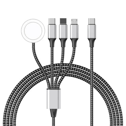 4 in 2 Multi Charging Cable For Iwatch Iphone Charger Usb Type-C Fast Charging Cable High-Quality Airpods iPad Accessories