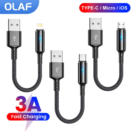 0.25m Short Cable USB Micro/Lightning/Type C | Grace Galeria