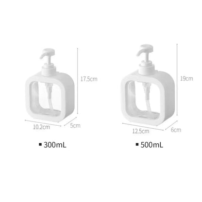 300/500ml Shampoo And Soap Dispenser kitche Soap gauge Refillable Lotion Holder Portable Bath Pump Bottle Bathroom Accessorie