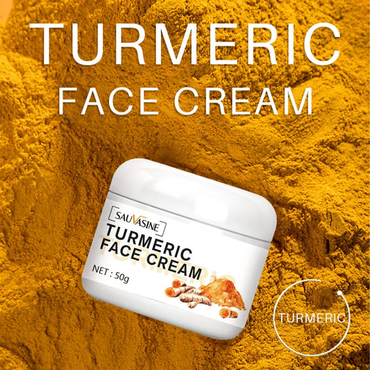 Turmeric Face Cream Acne Treatment Dark Spots Removal Moisturizing Brightening Whitening Cream for Dark Skin Care Beauty Health