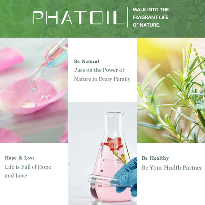 PHATOIL 10ML Rose Vanilla Neroli Spearmint  Pure Natural Essential Oils Diffuser Massage Spa Candles Soaps Aroma Fragrance Oil