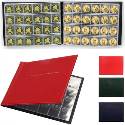 New 240/120 Pockets 10 Pages Money Book Coin Storage Album For Coins Holder Collection Books High Quality Royal Coin Collection