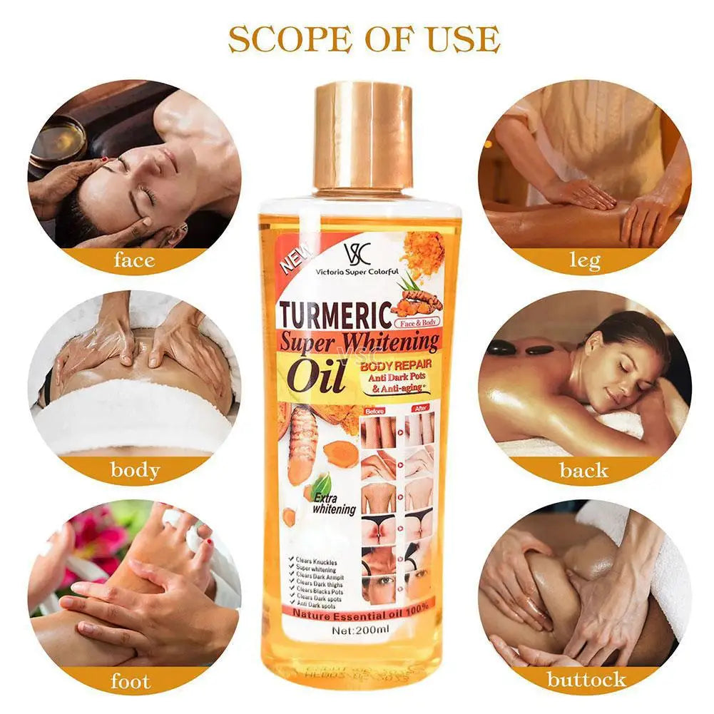 Turmeric Essential Oil Facial Body Massage Moisturizing Diffuser Aromatherapy Face Care Body Care Anti Aging Remove Dark Spot