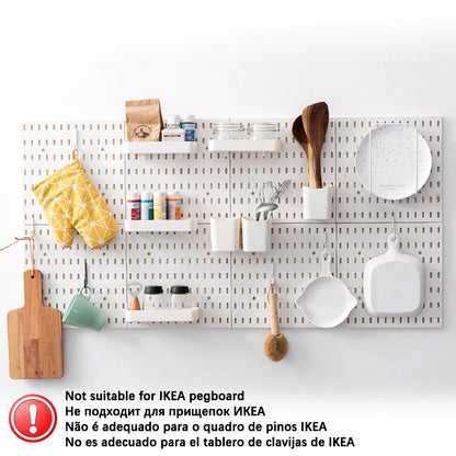 DIY Pegboard Accessories Hanging Shelf Storage Hooks Wall Organizer No Punching Crafts Organization For Garage Kitchen Room