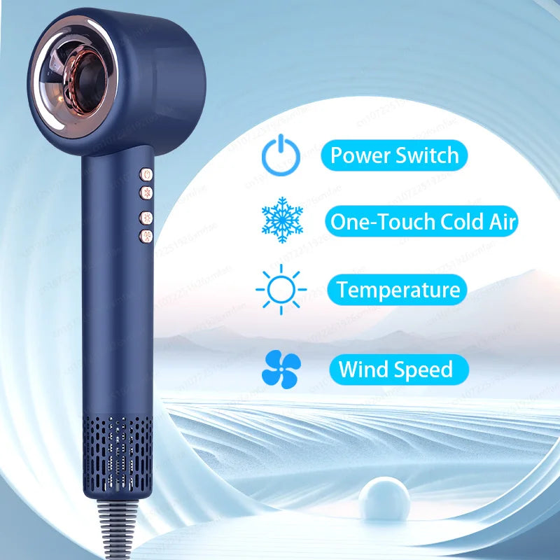 Professional  Hair Dryer Leafless Hair Dryer  Salon  Negative Ionic Blow Hair Dryers Hot/Cold Air Blow Dryer  Free Shipping