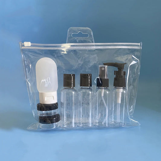 10Pcs Refillable Bottle Set | Toiletry Bag | Grace Galeria