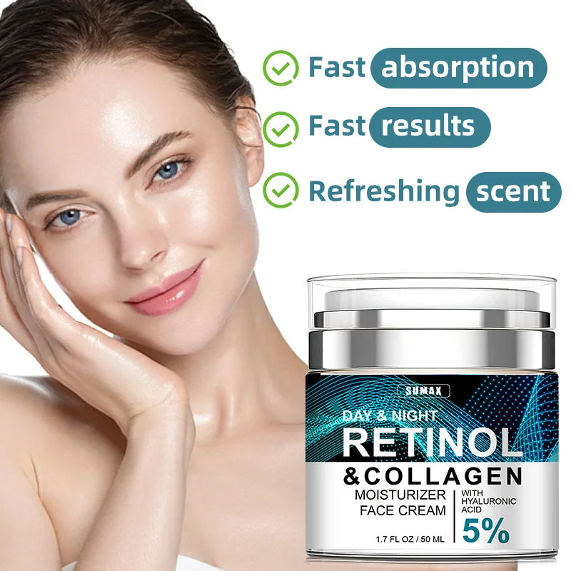 50ml Retinol Face Cream Moisturizing Firming Brightening skincare Collagen Hyaluronic Acid Creams Facial Skin Care Products