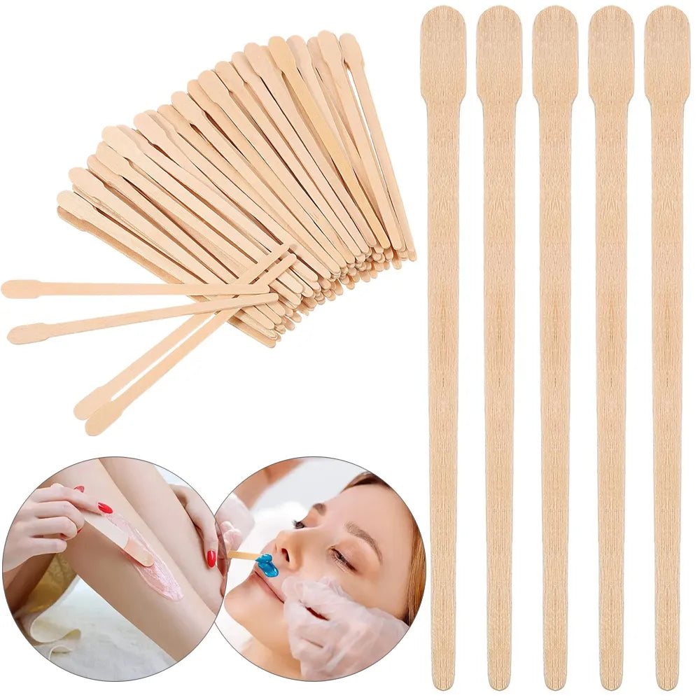 100PCS Wooden Hair Removal Stick | Grace Galeria