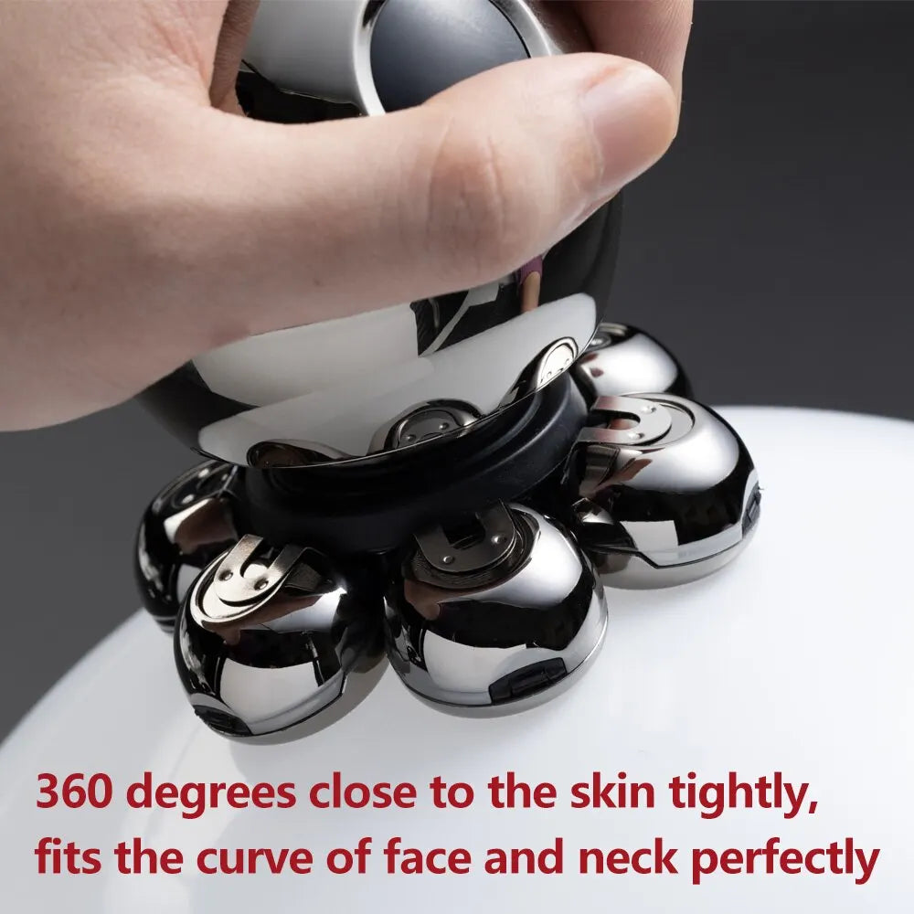 Electric Shaver 7D Floating Cutter Head Base Charging Portable Men Beard Trimmer Clipper Skull Shaver Waterproof Shaving