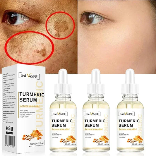 Remove Dark Spot Turmeric Serum Anti-aging Bright Skin Face Serum Improve Dull Skin Reduce Fine Lines Whitening Facial Serum