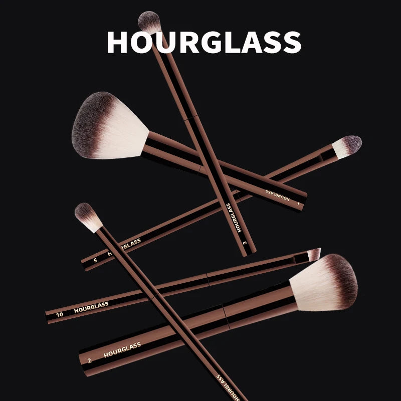 Hourglass Makeup Brush- No.21 Ambient Soft Glow Foundation Brush Soft Fiber Hair Fashion Design Single Face Brush