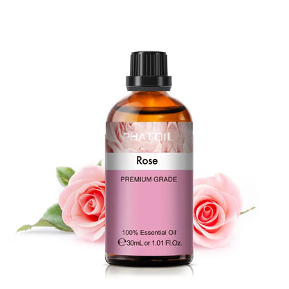 PHATOIL 30ML Eucalyptus Essential Oils for Humidifier Rose Lavender Jasmine Peppermint Sandalwood Bergamot Tea Tree Aroma Oil