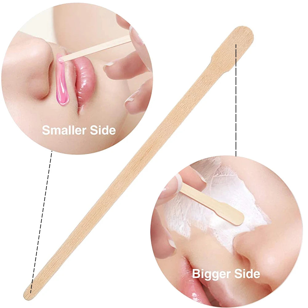 100PCS Wooden Hair Removal Stick | Grace Galeria