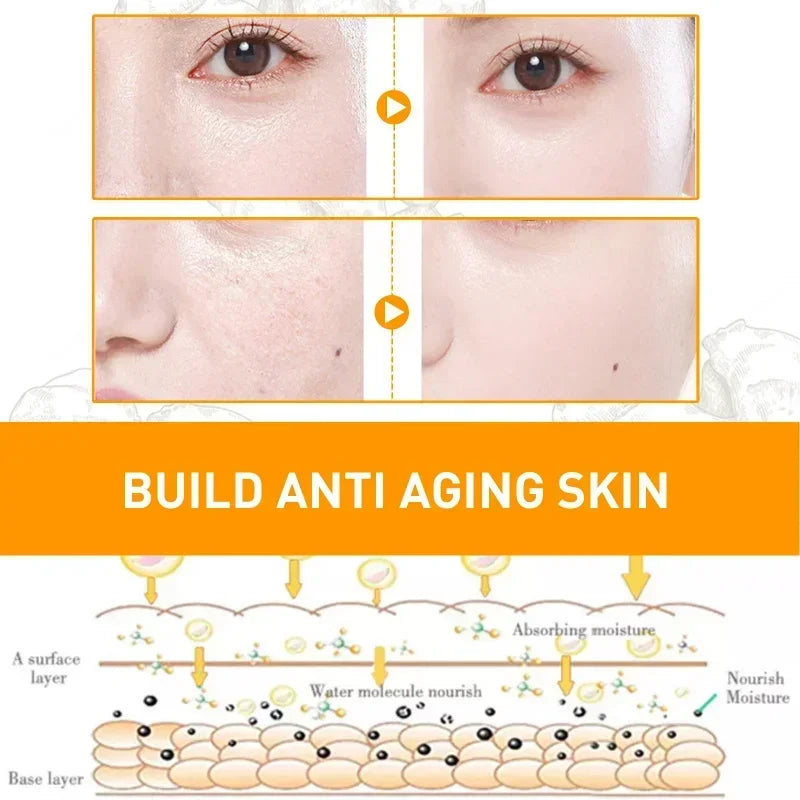 Turmeric Essential Oil Facial Repair Serum Anti-Wrinkle Lifting Firming Face Moisturiz Brighten Essence for Dark Spot Corrector