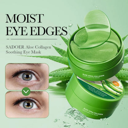 80g (60Pcs/30Pairs) Moisturizing Eye Masks Hydrating Anti-Aging Beauty Health Aloe Vera Collagen Soothing Firming Smooth Care