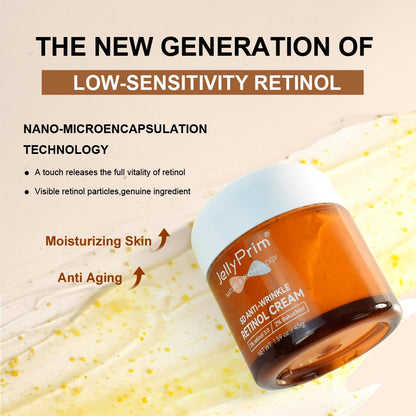 Wrinkle Retinol Face Cream Vitamin E Fine Lines Removal Hyaluronic Acid Moisturizing Lifting Aging Facial Cream Skin Care Beauty