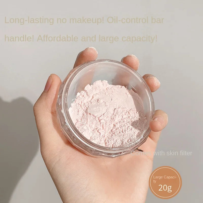 Large Capacity Ballet Small Gold Statue Finishing Powder Waterproof and Sweatproof Makeup Long Lasting Oil Control Face Powder