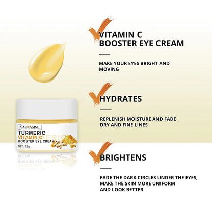 Turmeric Eye Cream Under Eye Dark Circle Remover Eye Bags Lift Firm Brightening Anti Aging Cream Eyes Care Beauty Health